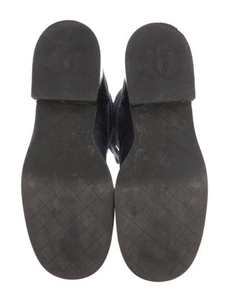 Chanel 2022 Interlocking CC Logo Combat Boots