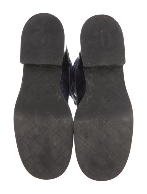 Chanel 2022 Interlocking CC Logo Combat Boots