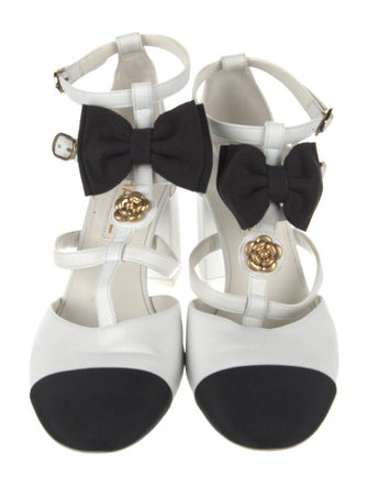 Chanel 2024 Interlocking CC Logo T-Strap Pumps