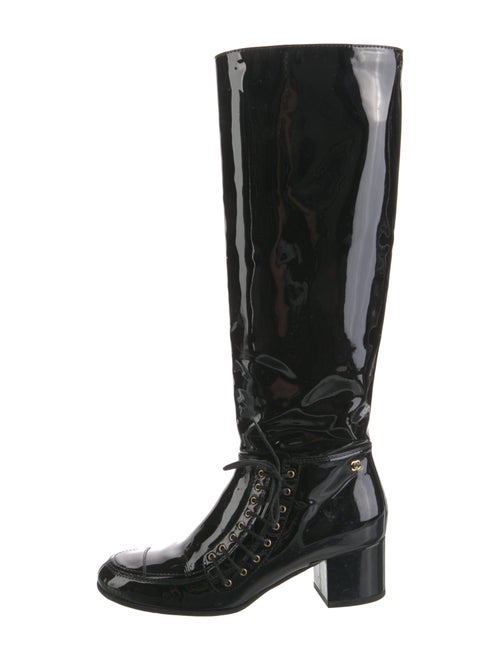 Chanel 2015 Interlocking CC Logo Riding Boots