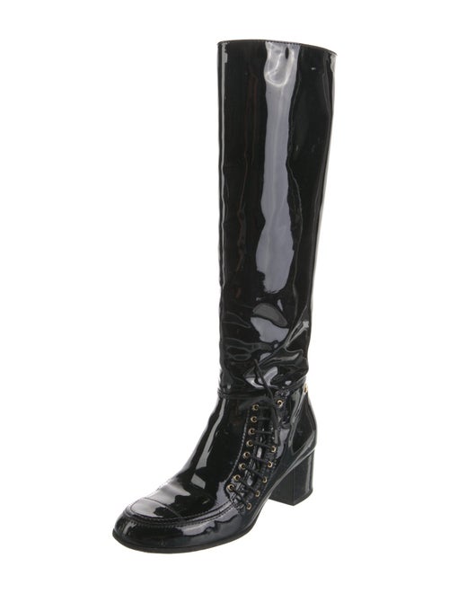 Chanel 2015 Interlocking CC Logo Riding Boots