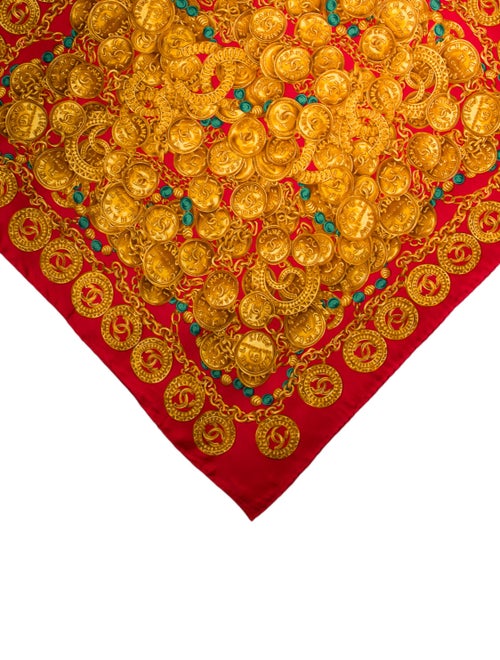 Chanel Silk Printed Scarf