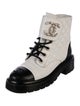 Chanel 2020 Interlocking CC Logo Combat Boots