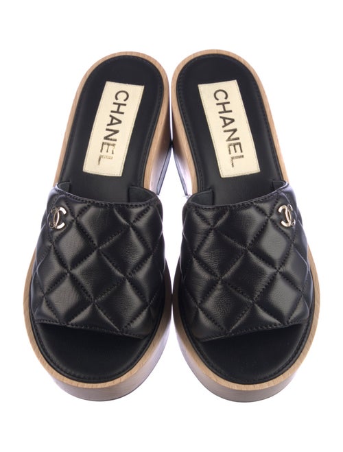 Chanel 2022 Interlocking CC Logo Slides