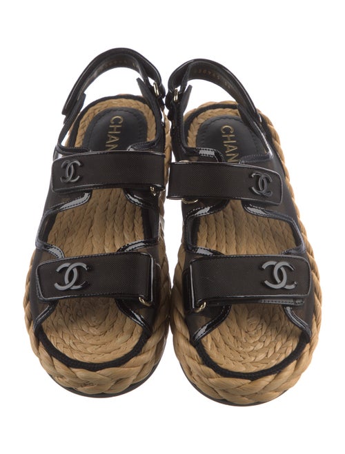 Chanel 2022 Interlocking CC Logo Espadrilles
