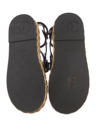 Chanel 2022 Interlocking CC Logo Espadrilles