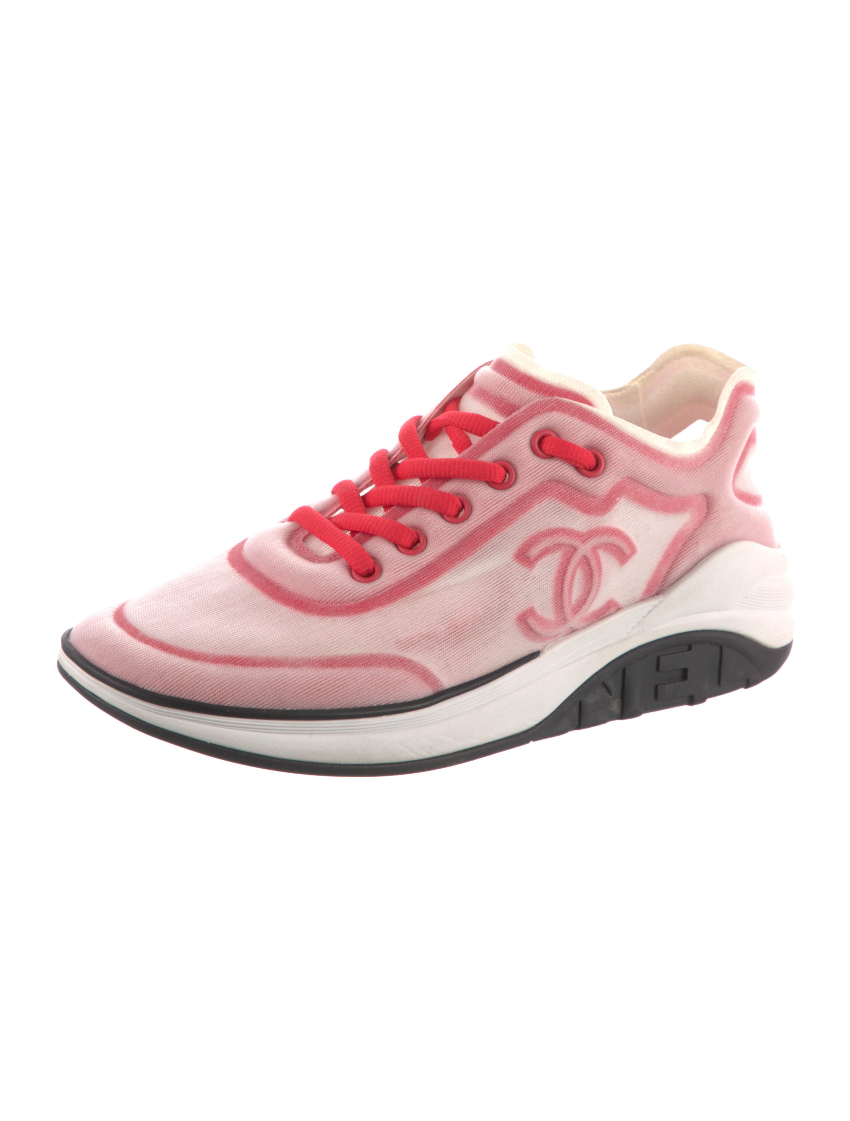 Chanel Interlocking CC Logo Mesh Sneakers