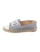 Chanel Interlocking CC Logo Canvas Espadrilles