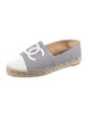 Chanel Interlocking CC Logo Canvas Espadrilles