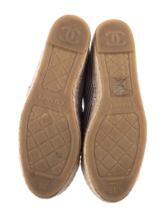 Chanel Interlocking CC Logo Canvas Espadrilles
