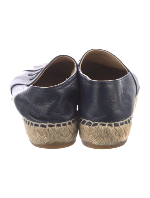 Chanel Interlocking CC Logo Lambskin Espadrilles