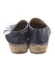 Chanel Interlocking CC Logo Lambskin Espadrilles