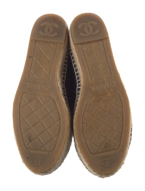 Chanel Interlocking CC Logo Lambskin Espadrilles