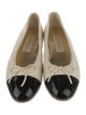 Chanel 2023 Interlocking CC Logo Ballet Flats