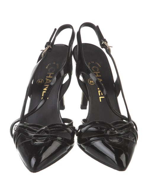 Chanel 2014 Interlocking CC Logo Slingback Pumps