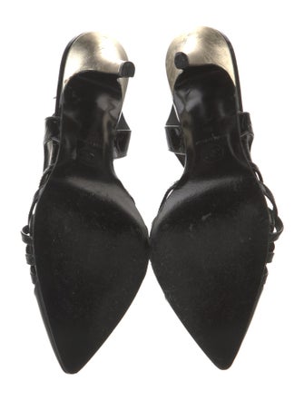 Chanel 2014 Interlocking CC Logo Slingback Pumps