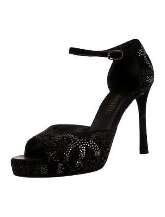 Chanel 2023 Interlocking CC Logo Sandals