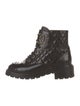 Chanel Interlocking CC Logo Lambskin Combat Boots