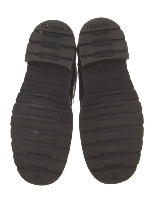 Chanel Interlocking CC Logo Lambskin Combat Boots