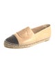 Chanel Interlocking CC Logo Leather Espadrilles