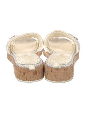 Chanel 2021 Chain-Link Accent Slides