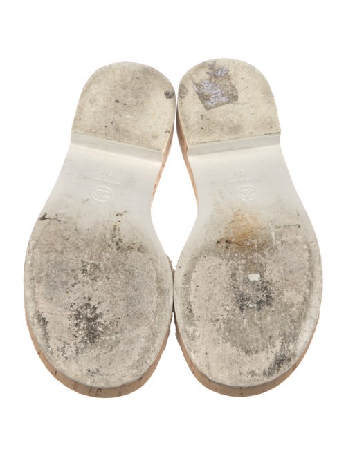 Chanel 2021 Chain-Link Accent Slides