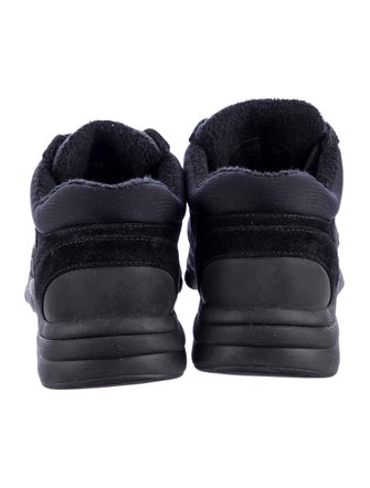 Chanel Interlocking CC Logo Suede Sneakers