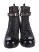 Chanel 2023 Quilted Pattern Combat Boots