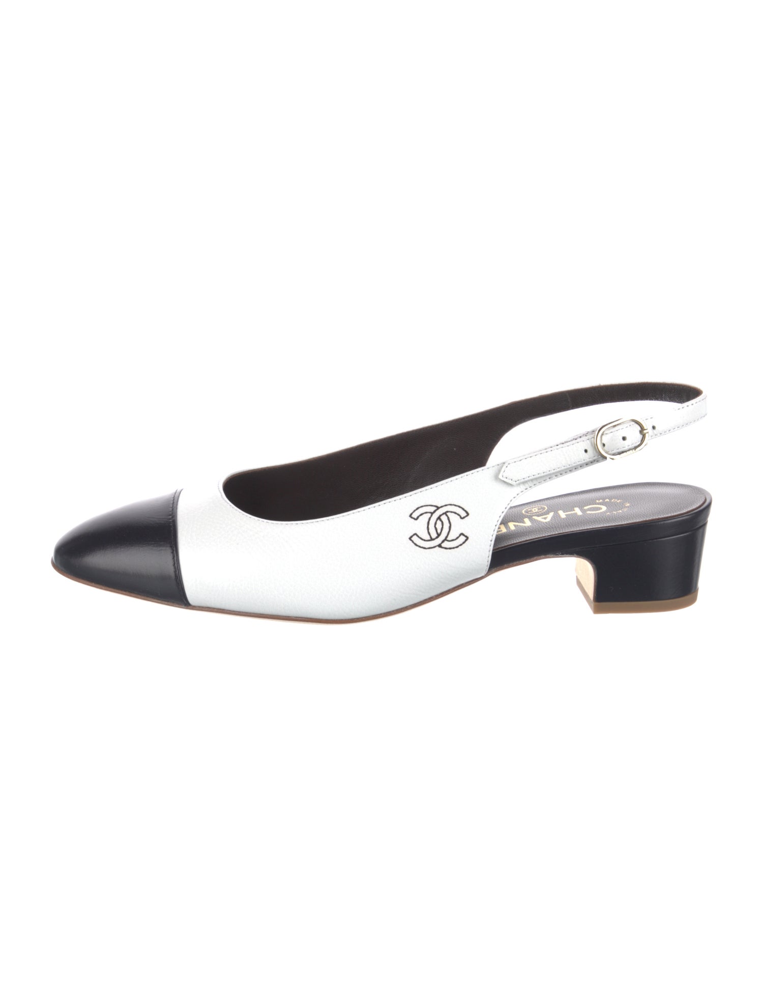 Chanel 2024 Interlocking CC Logo Slingback Pumps