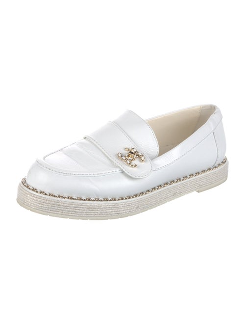 Chanel 2024 Chain-Link Accent Loafers
