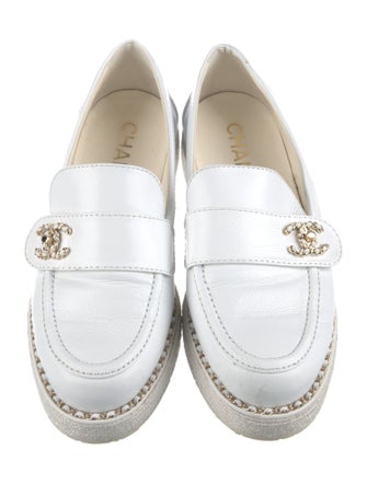 Chanel 2024 Chain-Link Accent Loafers