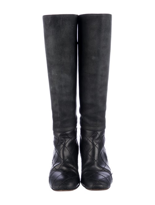 Chanel 2013 Quilted Pattern Riding Boots