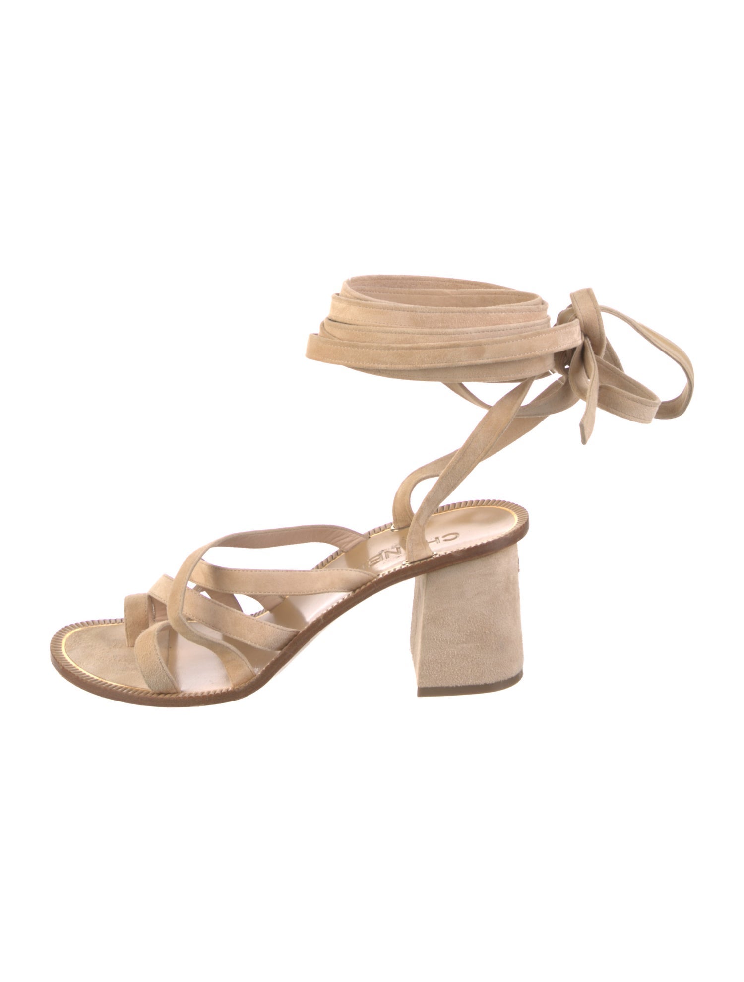 Chanel 2018 Interlocking CC Logo Gladiator Sandals