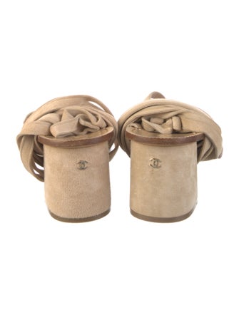 Chanel 2018 Interlocking CC Logo Gladiator Sandals