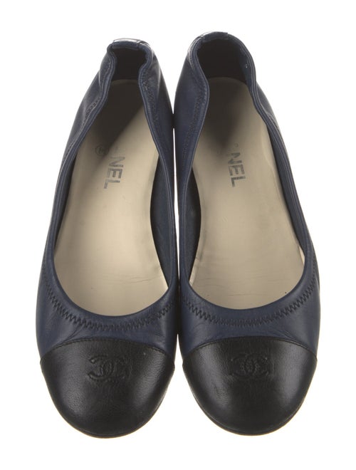 Chanel 2010's Interlocking CC Logo Ballet Flats