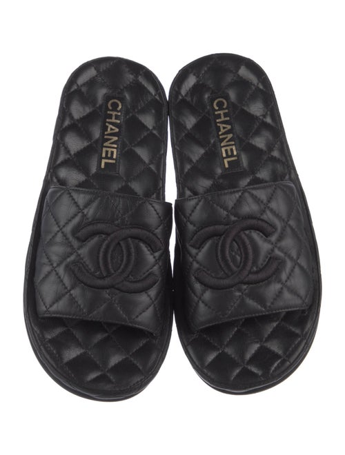 Chanel 2021 Interlocking CC Logo Slides