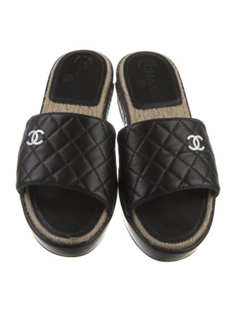 Chanel 2020 Interlocking CC Logo Slides