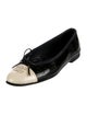 Chanel Interlocking CC Logo Patent Leather Ballet Flats