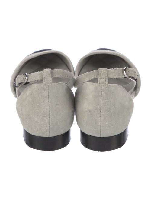 Chanel Interlocking CC Logo Suede D'Orsay Flats