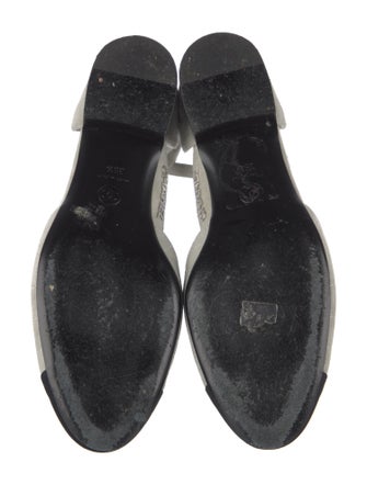 Chanel Interlocking CC Logo Suede D'Orsay Flats