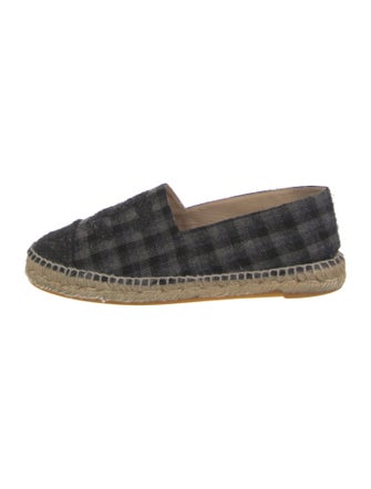 Chanel Interlocking CC Logo Wool Espadrilles