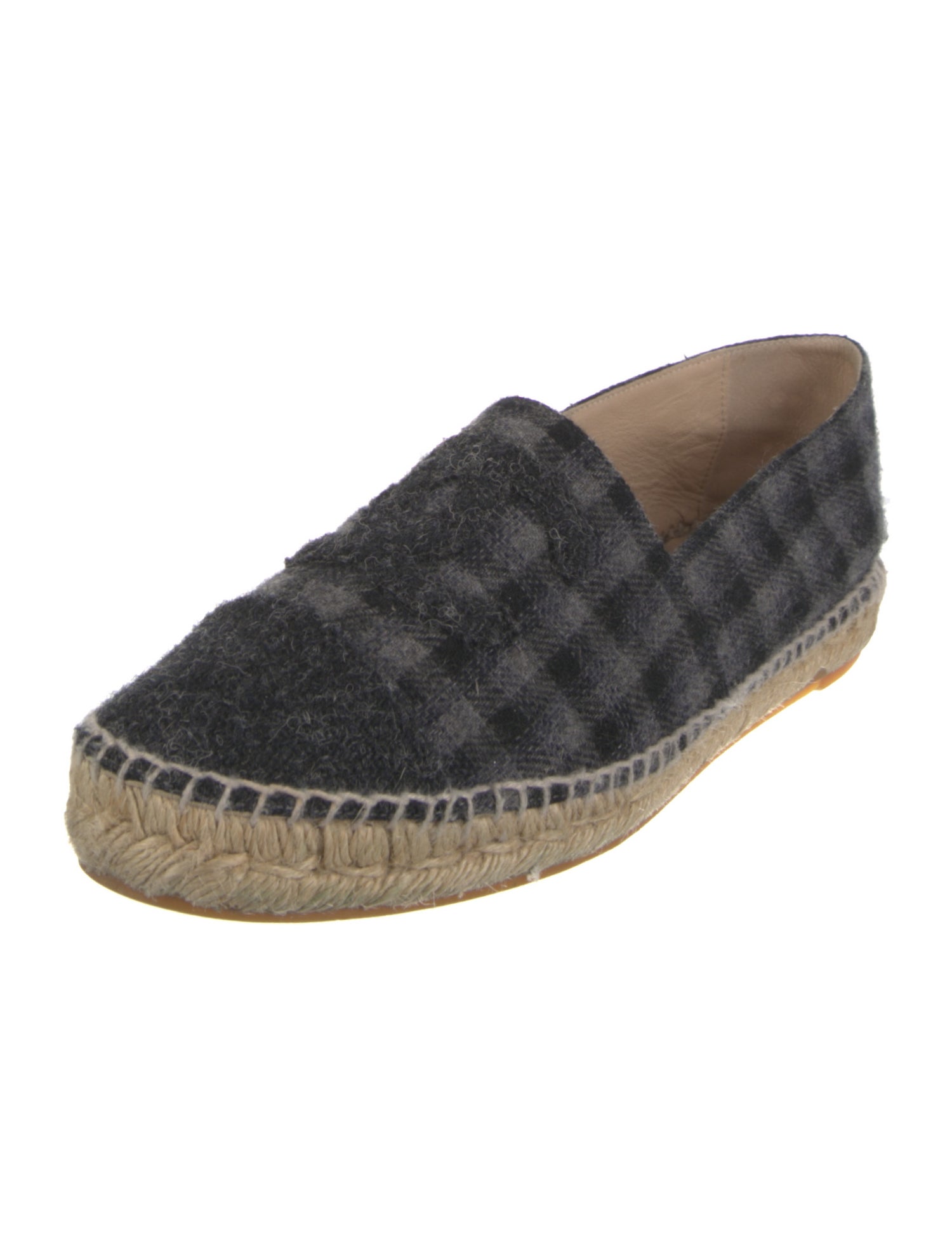 Chanel Interlocking CC Logo Wool Espadrilles