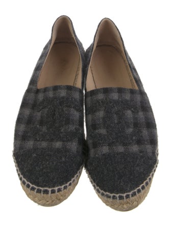Chanel Interlocking CC Logo Wool Espadrilles