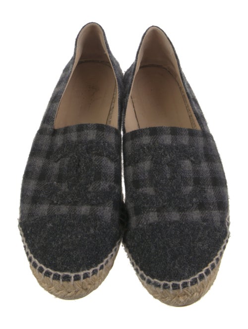 Chanel Interlocking CC Logo Wool Espadrilles