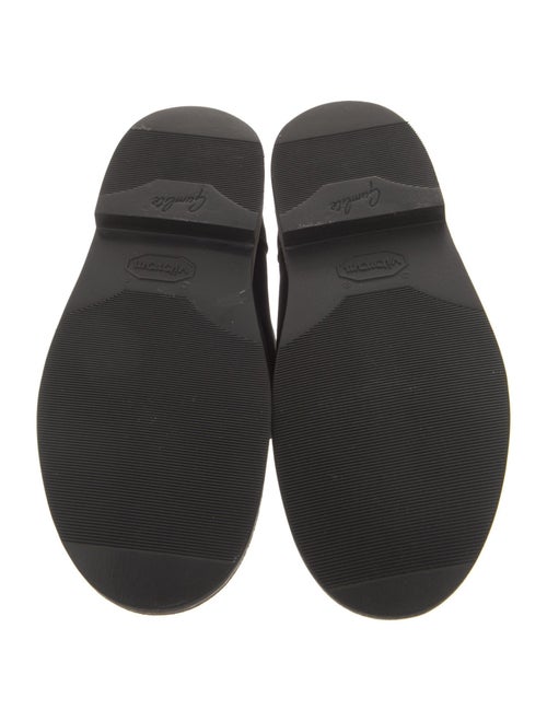 Chanel Interlocking CC Logo Shearling Lace-Up Boots