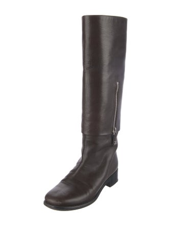 Chanel 2012 Interlocking CC Logo Riding Boots