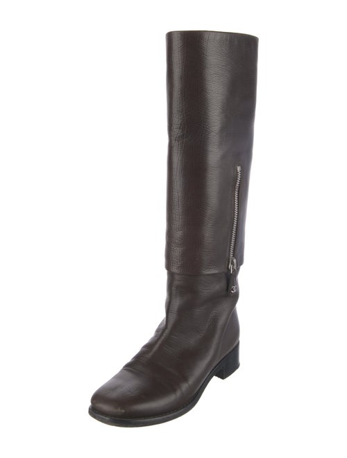 Chanel 2012 Interlocking CC Logo Riding Boots