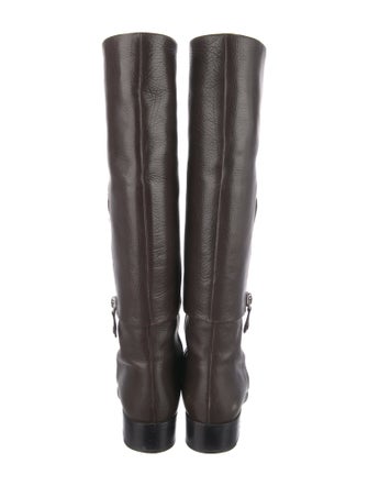 Chanel 2012 Interlocking CC Logo Riding Boots