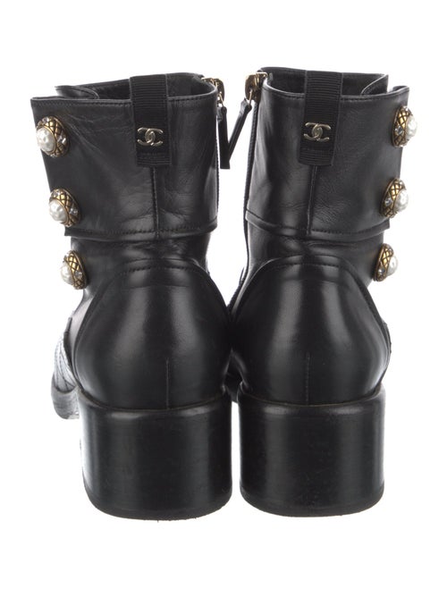 Chanel 2017 Interlocking CC Logo Combat Boots