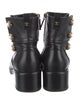 Chanel 2017 Interlocking CC Logo Combat Boots
